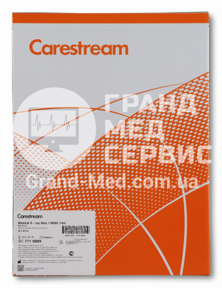 Рентгенівська плівка для загальної рентгенології Carestream Health (Kodak) MXBE 30х40 см