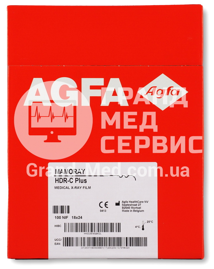 Рентгенівська плівка для мамографії Agfa Mamoray HDR-C Plus 18x24 см