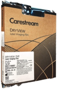 Рентгеновская лазерная плёнка для общей рентгенологии Carestream Health (Kodak) DVЕ 20x25 см (100 листов)